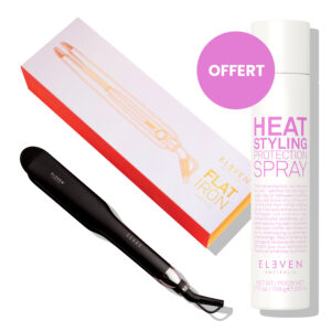 FLAT IRON + HEAT PROTECTION FREE