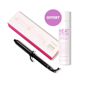 CURL IRON + HEAT PROTECTION FREE